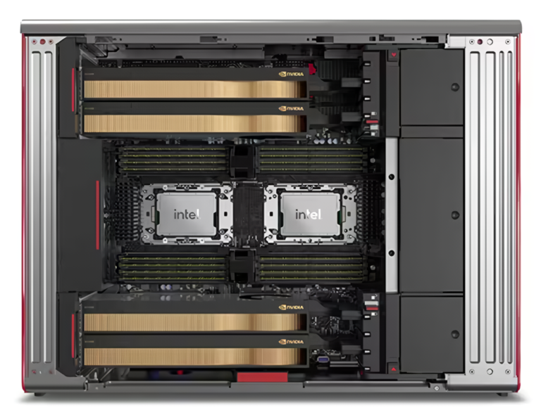 Lenovo ThinkStation Px side view